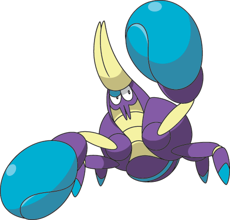 739crabrawler Sm Anime - Official Pokemon Sticker Scenes Book (460x439)