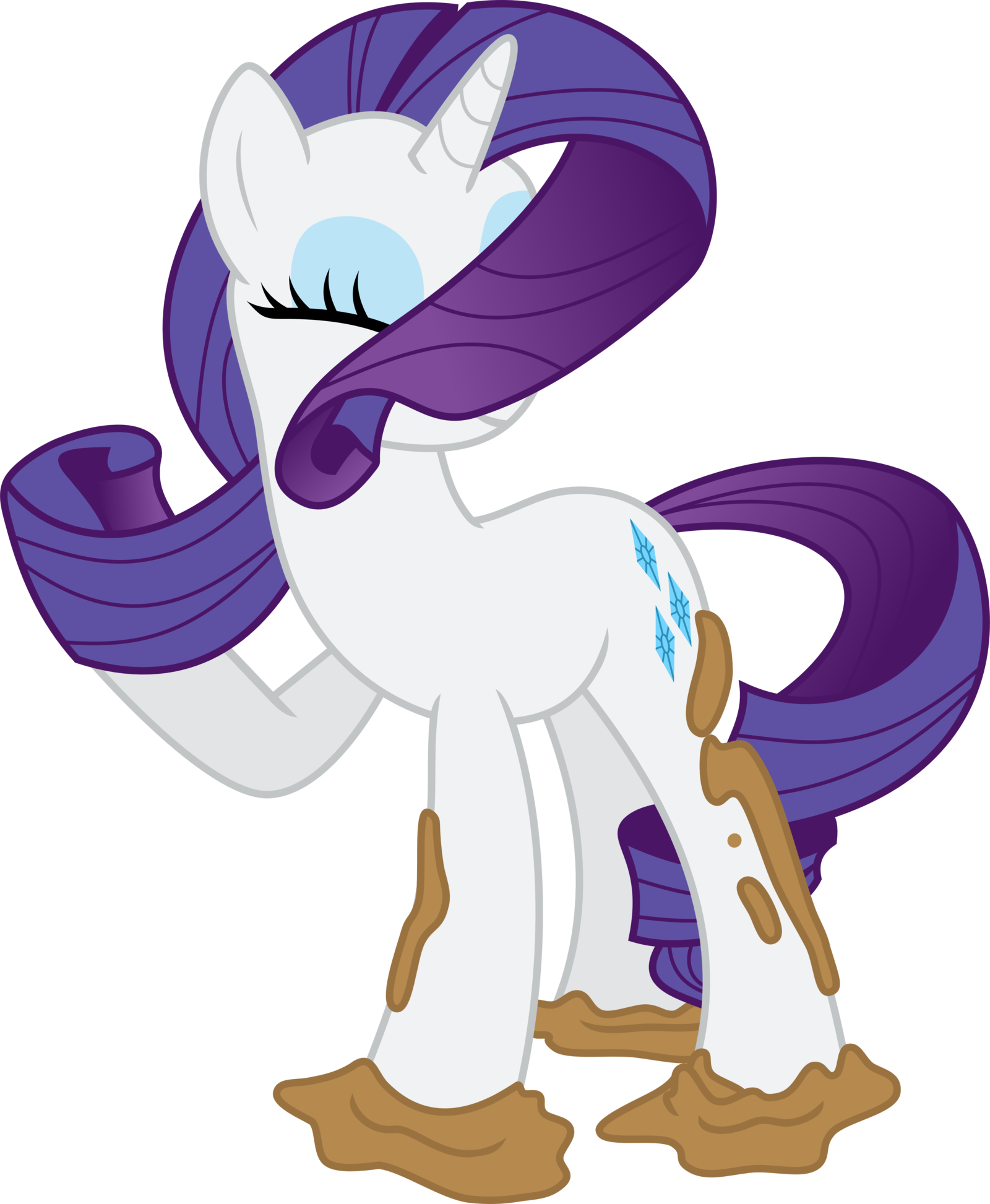 Rarity Mane By Aqua-pony - Rarity Mane (1600x1946)