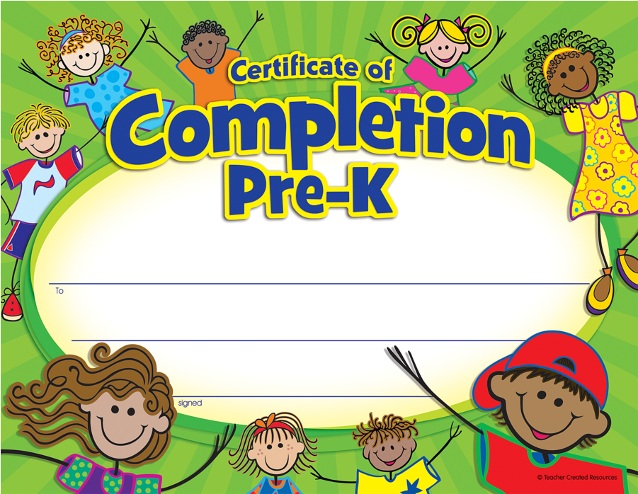 Printable Kindergarten Certificates Of Achievement - Teacher Created Resources Tcr4588 Pre K Certificate (900x900)
