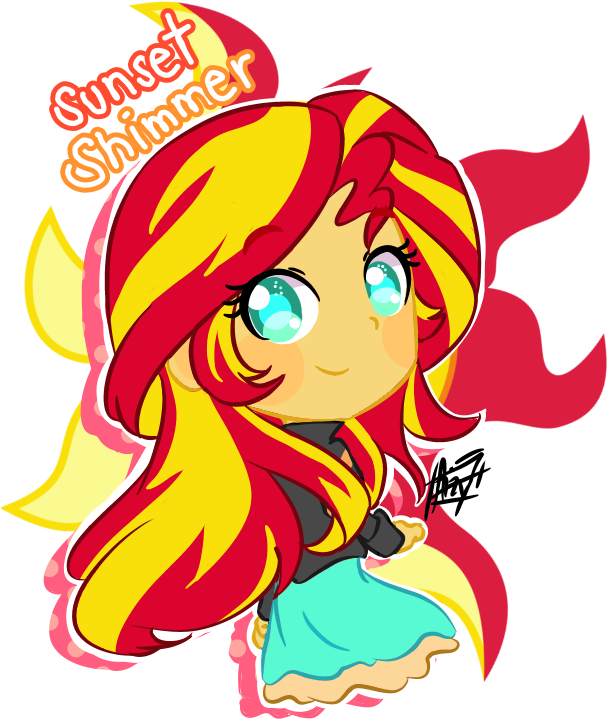 Información De Legend Of The Everfree - Equestria Girls Sunset Shimmer Chibi (616x877)