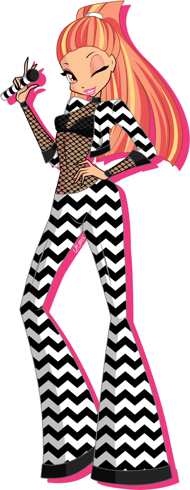 Magix Music Awards 2015 // Performance Look By Ultimix - Winx Luxa (744x1917)