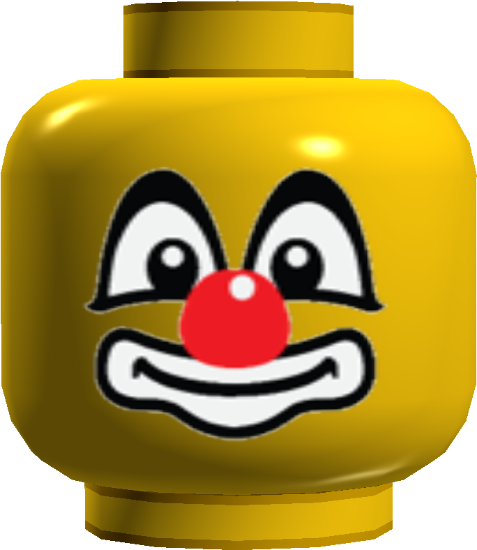 Clown - Lego Clown Face (1905x871)