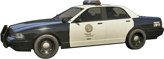 Transparent Gta 5 Police Car - Police Car Transparent Background (572x244)