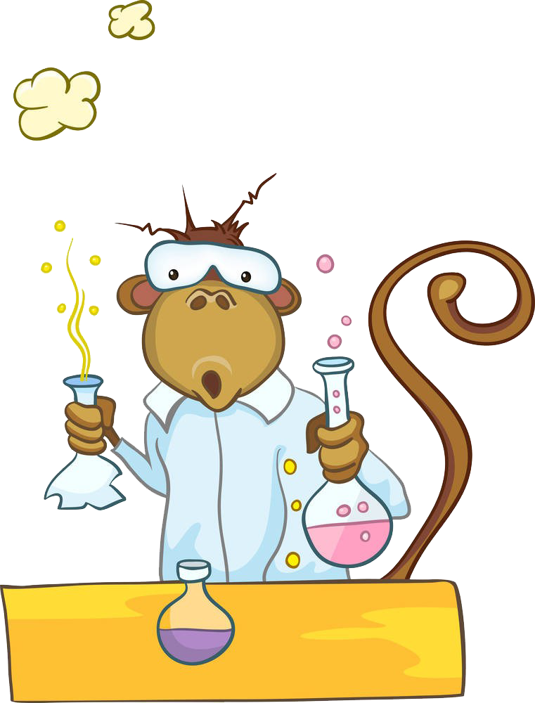 Cartoon Chemistry Mole Illustration - Cartoon Chemistry Mole Illustration (761x1000)