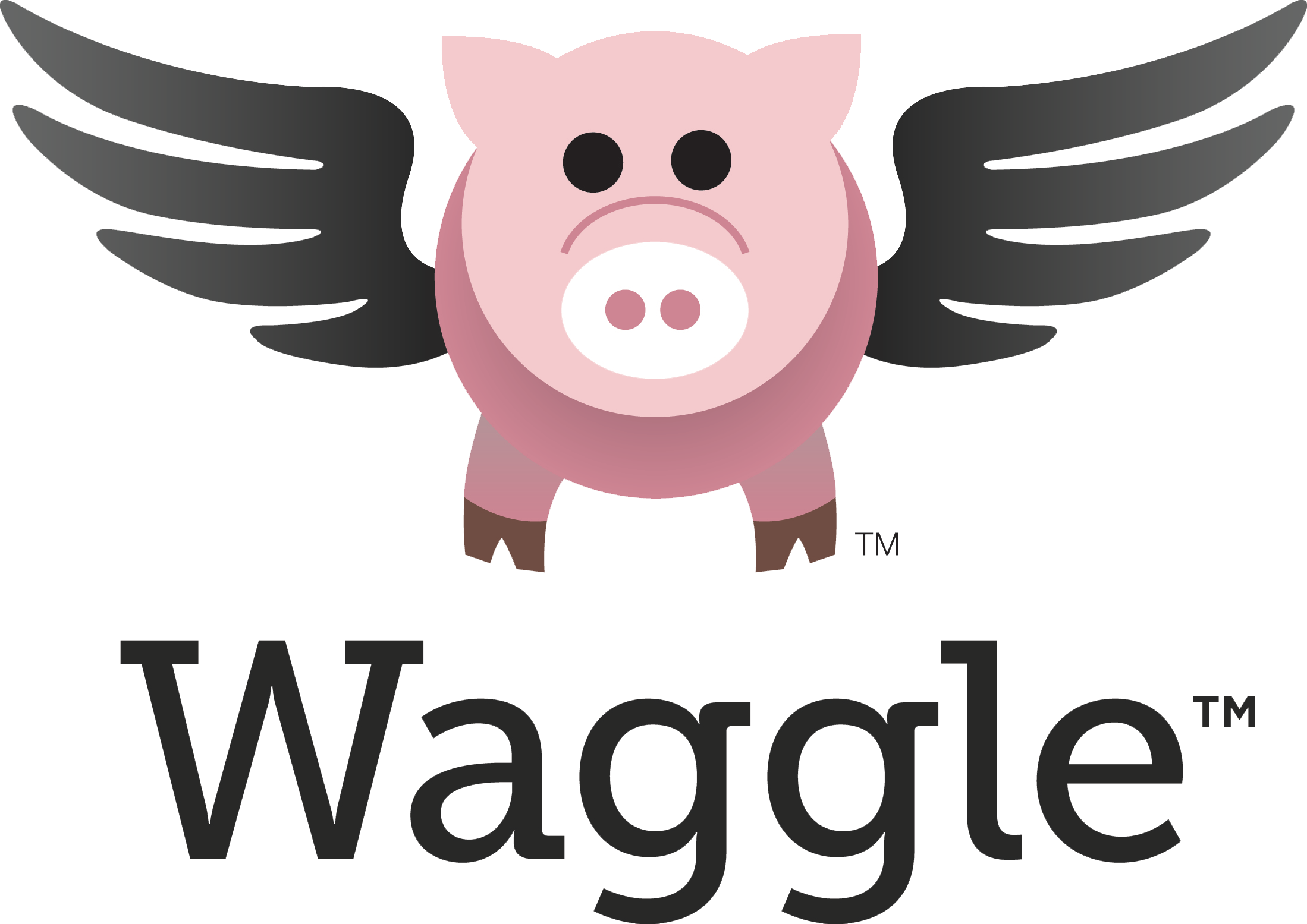 Waggle Finalist In Gartner Award - Waggle Flying Pig (2198x1555)