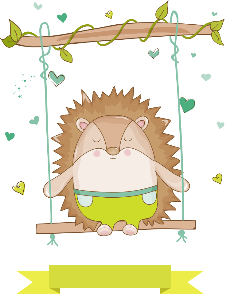 Giant Panda Hedgehog Baby Shower Cuteness Clip Art - Giant Panda Hedgehog Baby Shower Cuteness Clip Art (1000x1000)