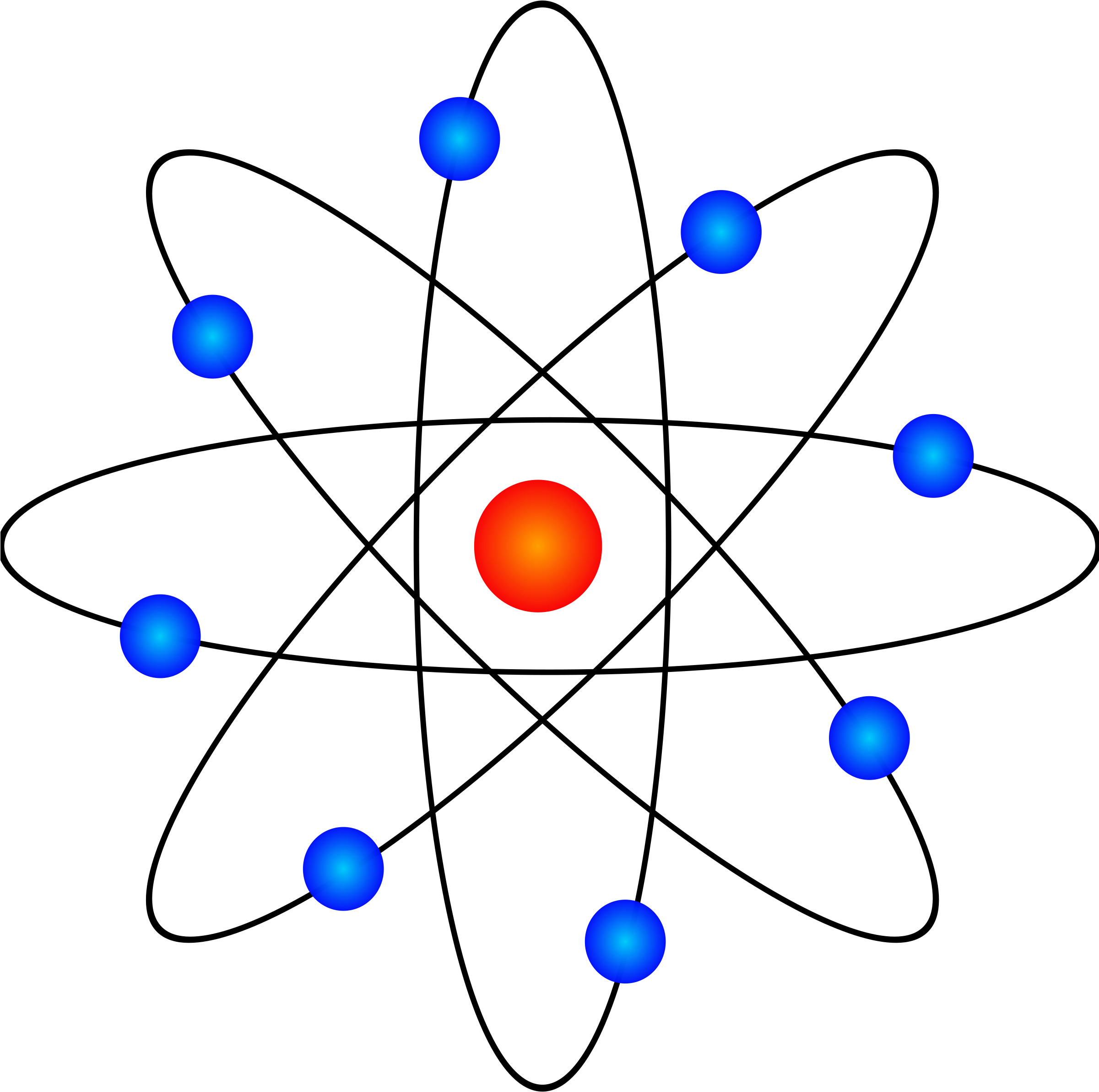 Atom Model By Logomancer - Albert Einstein Atom Model (2400x2400)