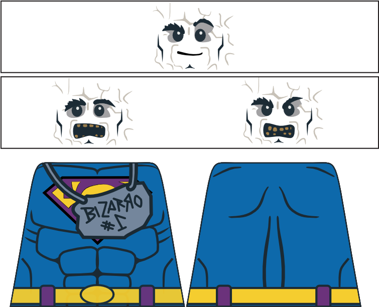 Bizarro - Comiccon - Lego Batman Comic Con Decals (754x618)