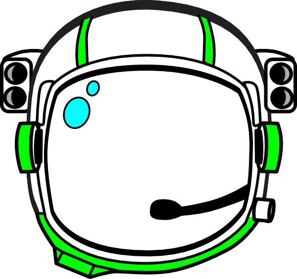 Green Astronaut Helmet Clip Art At Clker - Astronaut Helmet Clipart (765x720)