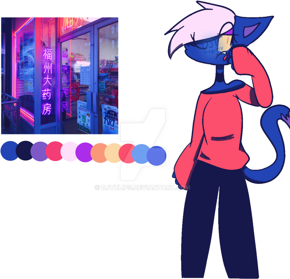 Nighttime~ By Djtulips - Color Scheme (1024x1024)