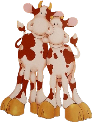 Farmyard Cows Cartoon Animals Funny - Je T Adore Gif Animé (400x400)