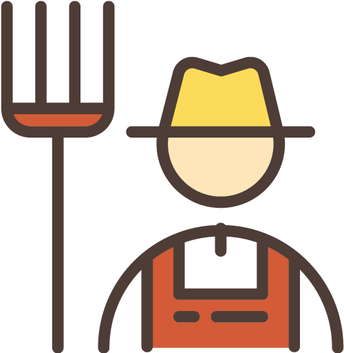 Agriculture Farmer Computer Icons Agricultural Machinery - Farm Icons Colors (512x512)