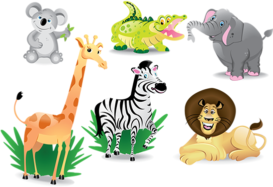 Kid Pictures Of Animals Coloring Photos Pretty Pics - Cartoon Jungle Animals (570x400)