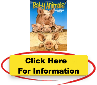 Baby Animals Coloring Book Dover Coloring Books For - Baby Animals Coloring Book (dover Coloring Books) (400x350)