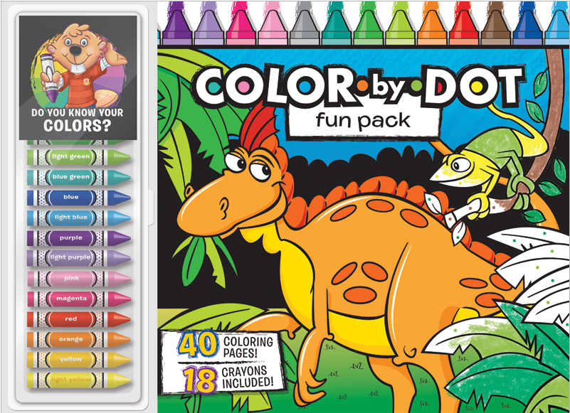 Color By Dot Floor Pad - Crayon (800x1024)