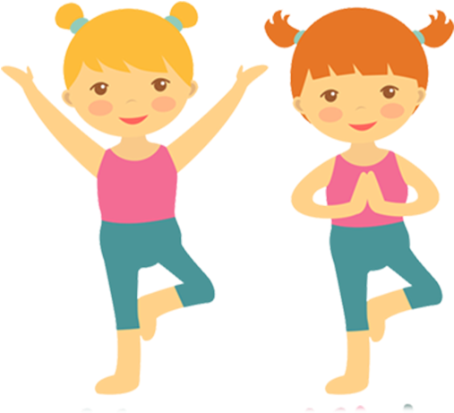 Parachute Play - Yoga Kids Vector (972x543)