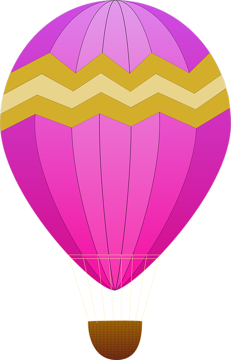 Parachute Clipart Balon Udara - Clip Art Hot Air Balloon (463x720)