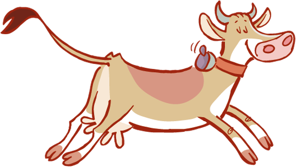 Happy Farm Animals - Clip Art Farm Animals Running (710x339)