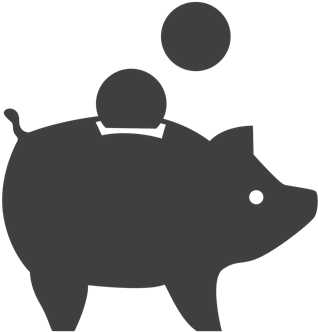 Hd Clipart Pig - Saves Money Icon (368x332)