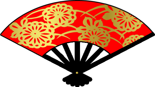 Clipart On Digitarpaper - Chinese Fan Clipart Png (500x280)