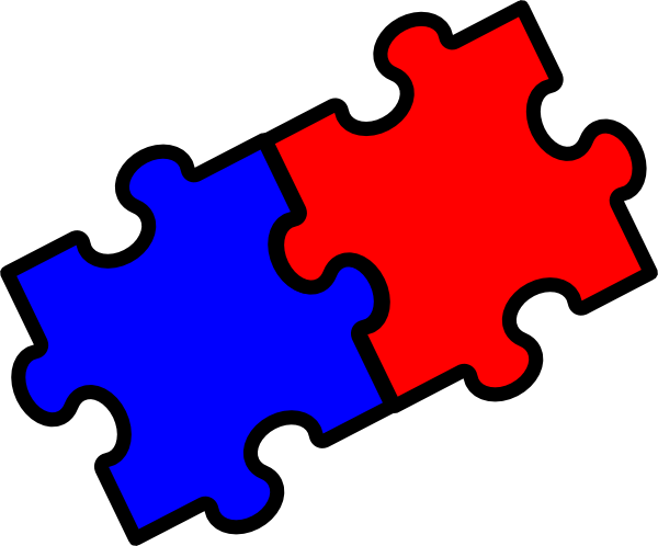 Puzzle Pieces Clip Art (600x498)