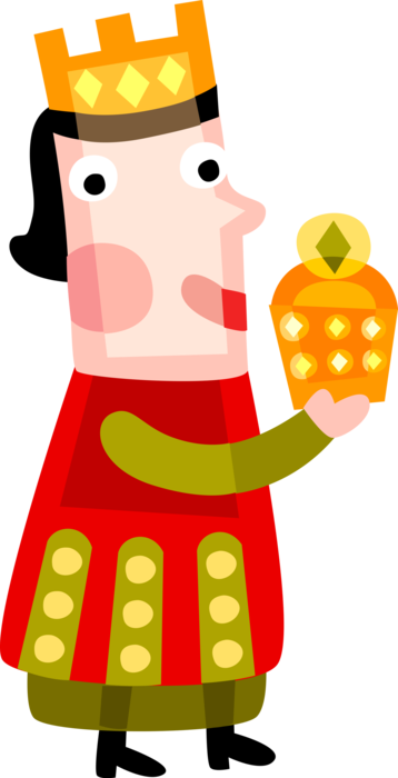 Vector Illustration Of Wise Man Magi Visits Jesus Nativity, - Cavalcade Of Magi (358x700)