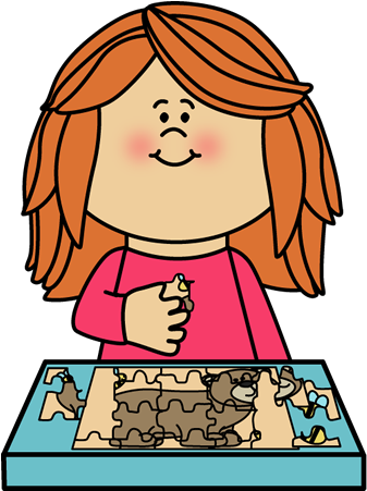 Puzzle Clipart Table Game - Do A Puzzle Clipart (343x450)