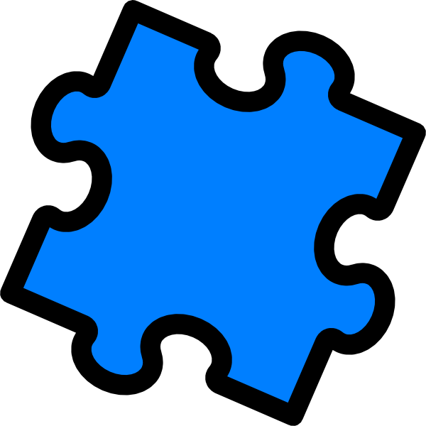 Puzzle Piece Shapes - Clip Art (600x600)