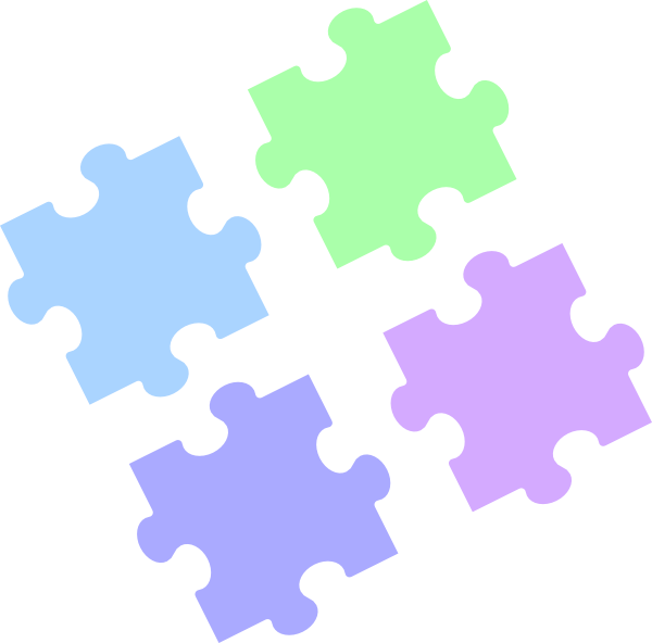 Puzzle Piece Clipart - Puzzle Pieces Clipart Transparent (600x592)
