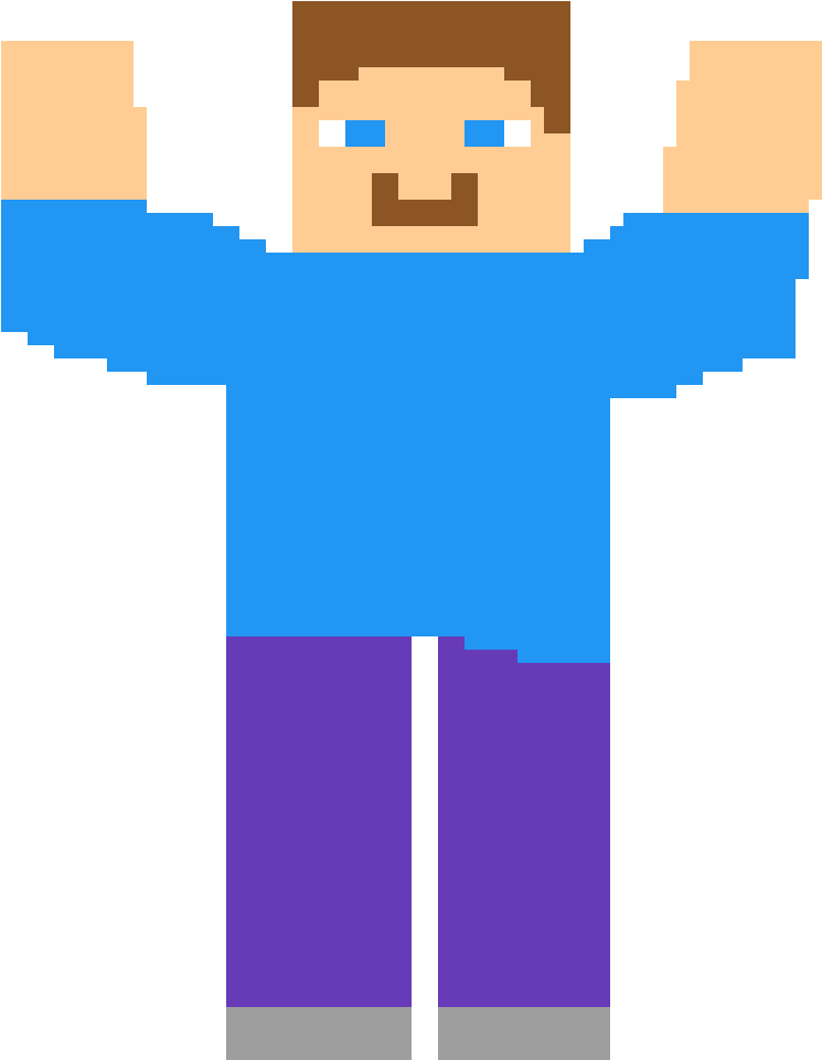 Minecraft Steve - Cartoon (1200x1200)