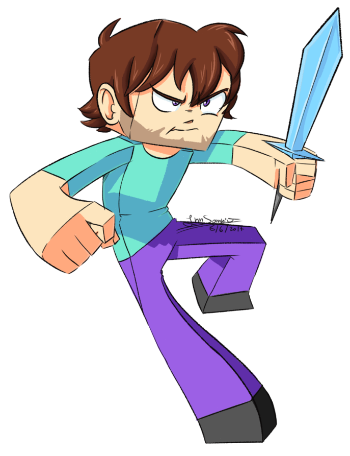 Steve Minecraft By Innsomnio - Steve Png De Minecraft.