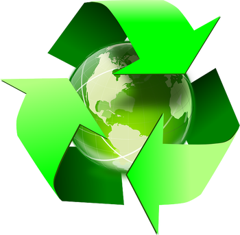 Eco-friendly Holiday Gift Suggestion List - Recycle Symbol Animated Gif (350x343)