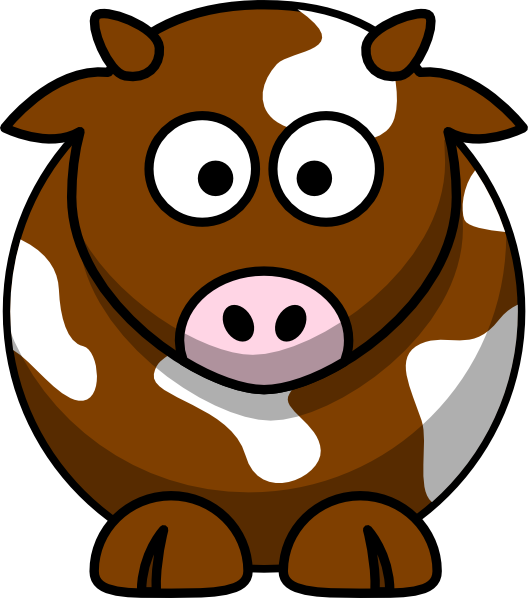 Brown Patch Cow Clip Art - Nk Široki Brijeg (528x598)