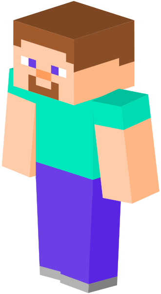 Minecraft Man - Человек Из Майнкрафта (330x600)