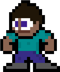 Minecraft Clipart 8 Bit - Giga Man (625x625)