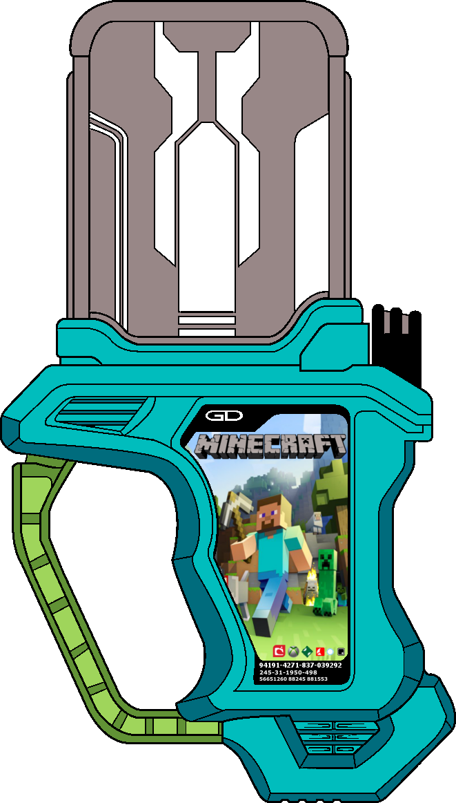 Minecraft Gashat By Wizofwonders - Microsoft Minecraft X-one (661x1162)