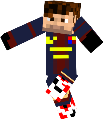 Minecraft Messi - Lionel Messi Minecraft Skin (350x412)
