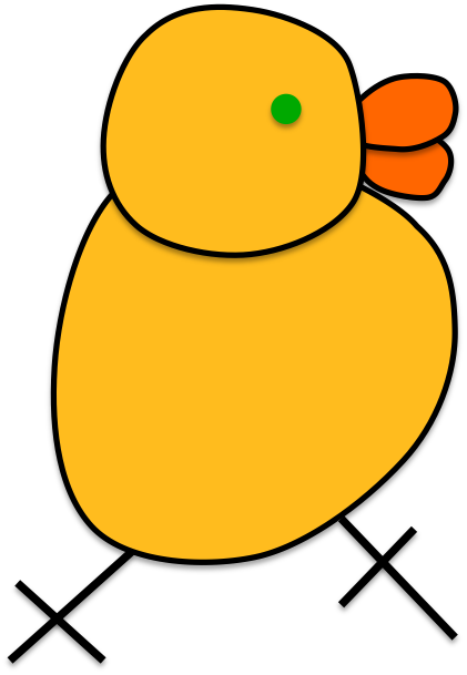 Gold Chicken Chick - Gold Chicken Chick (421x609)