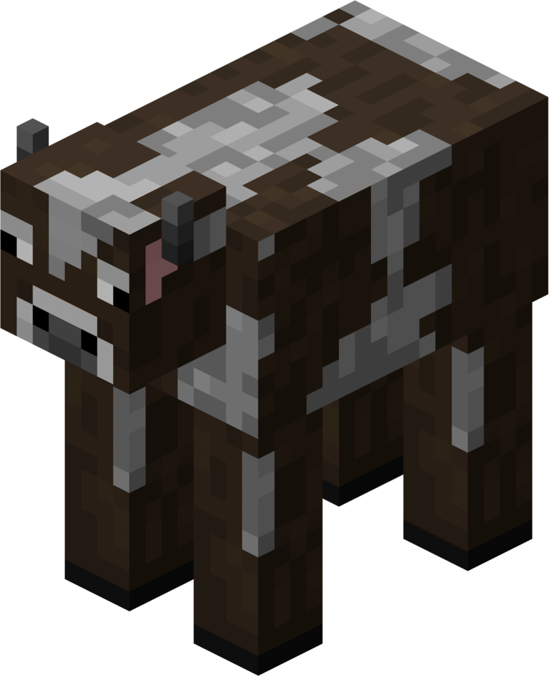 Minecraft Cow Clipart - Minecraft Sheep Cow And Pig (771x950)