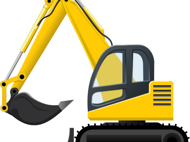 Excavator Cliparts - Excavator Construction Vehicles Clipart (640x480)