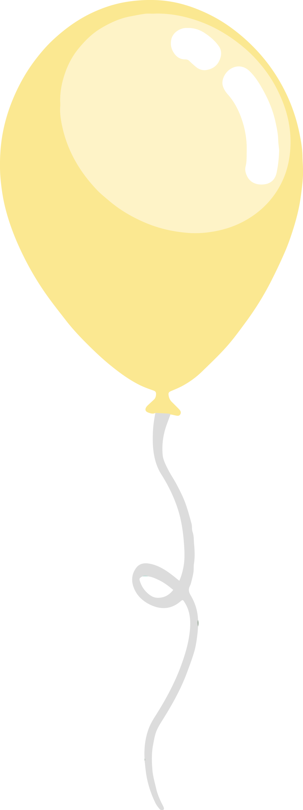 Balloon - Pastel Yellow Balloons Png (1000x2674)