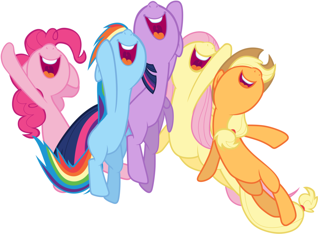 Rarity's Friends Jump Up By Tardifice - Rarity (1038x769)