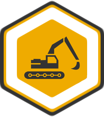 Waterway Creation Excavator - Excavadora Silueta (339x382)
