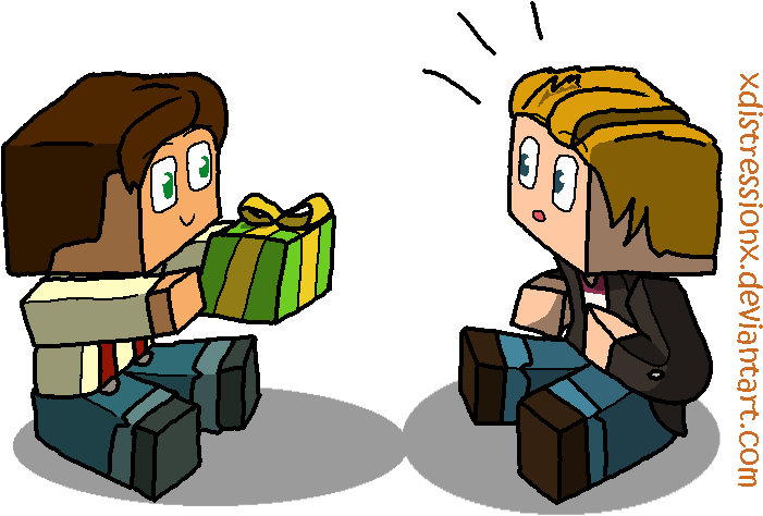 Merry Minecraft Christmas By Xdistressionx - Minecraft Story Mode Christmas (746x496)