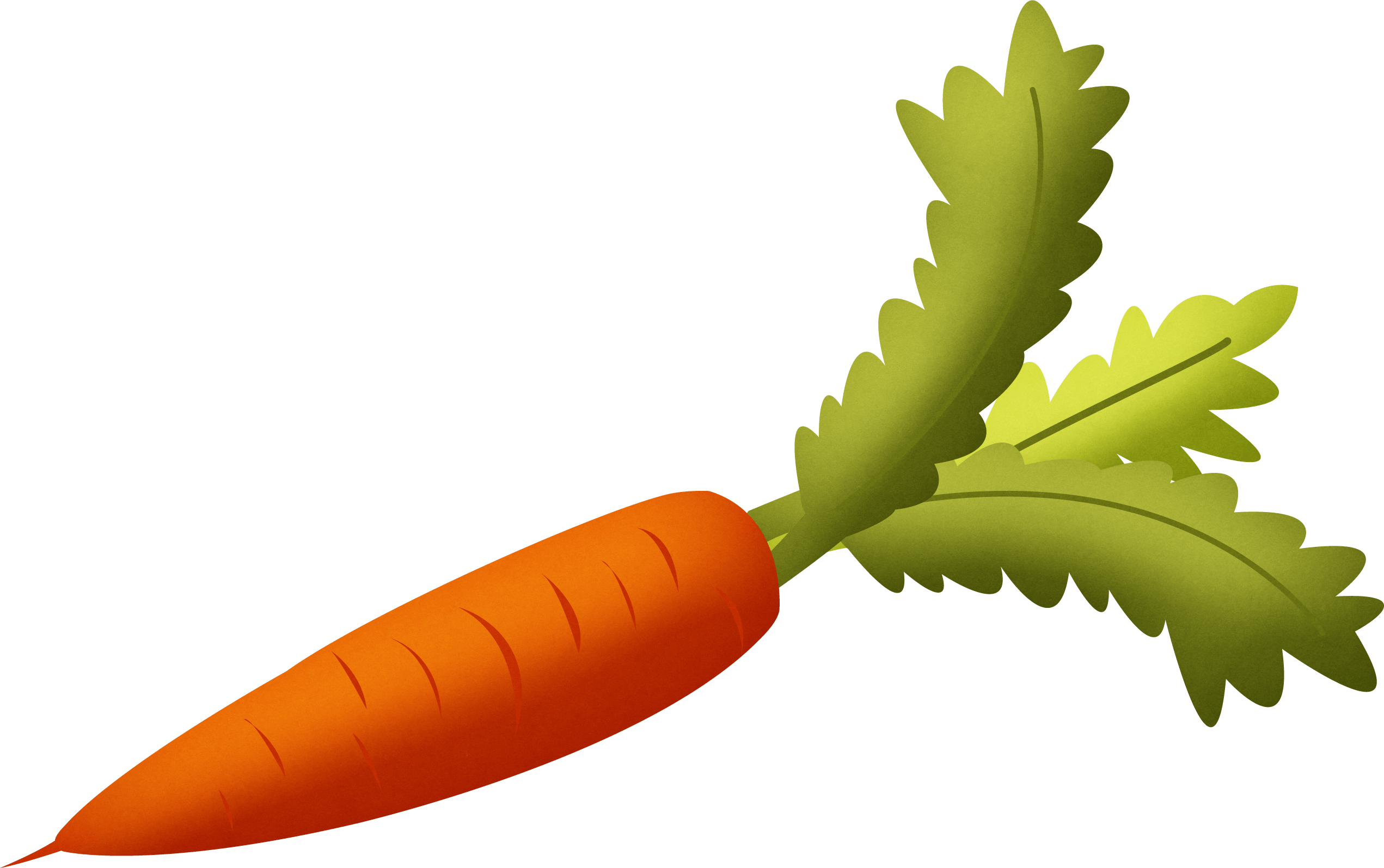 See Here Carrot Clipart Black And White Free Download - Carrot Png (2542x1595)