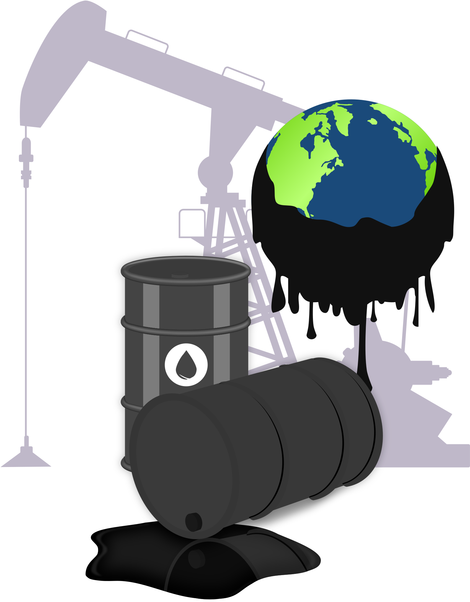 Нефть загрязняет воздух. Загрязнение окружающей среды. Нефть иллюстрация