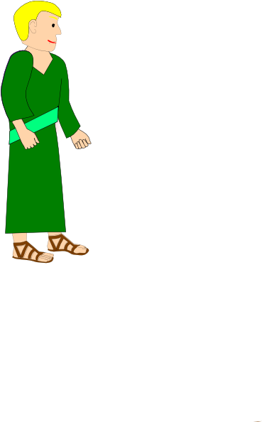 Jesus Emmaus Road Clip Art At Clker - Illustration (378x597)
