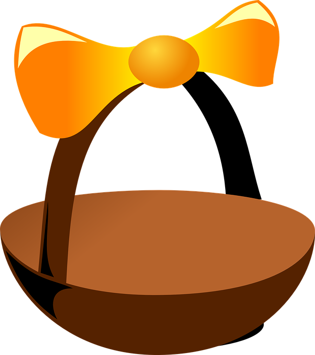 Collection Of Free Cli - Easter Basket Cartoon Png (638x720)