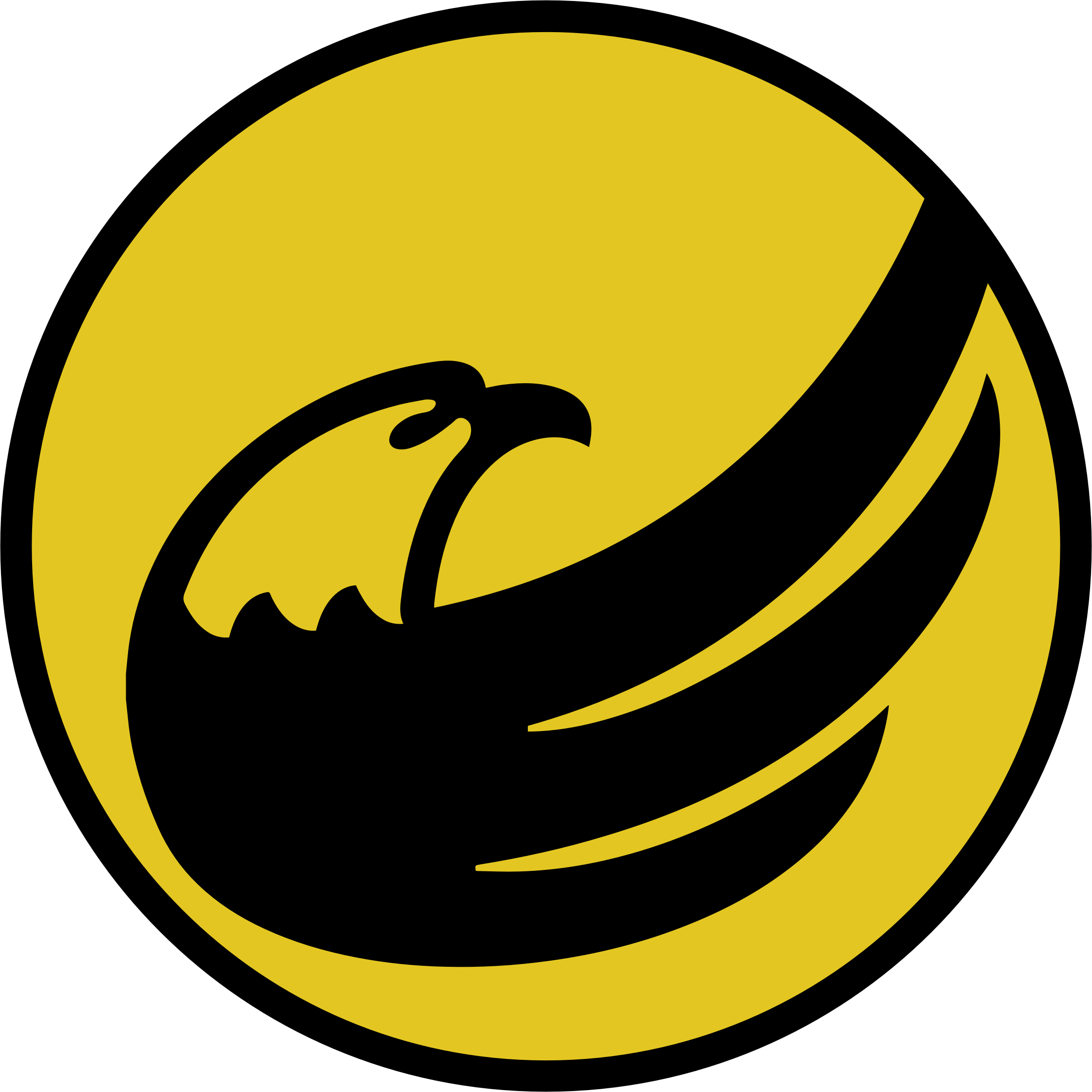 Libertarian Eagle Remix - Yellow And Black Logo (2311x2311)