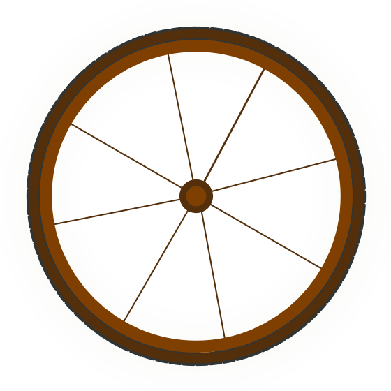 Wheel - Clipart - Bicycle (600x600)
